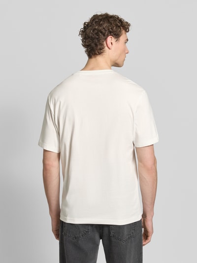 HUGO Regular Fit T-Shirt aus reine Baumwolle Modell 'DAMORU' Kitt 5