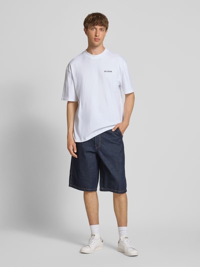 Pegador Oversized T-shirt met labelprint, model 'MILES' Wit - 1