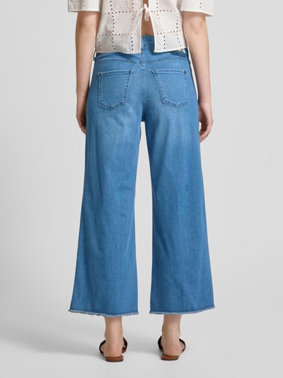 MAC Wide Leg Jeans mit verkürztem Schnitt Modell 'Dream' Dunkelblau 5