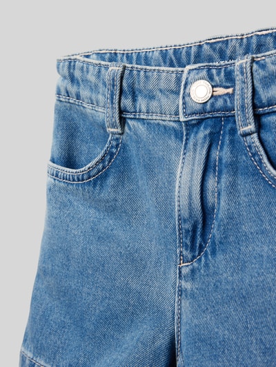 Tom Tailor Korte regular fit jeans met riemlussen Blauw - 2