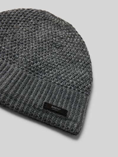 Barts Beanie mit Label-Detail Modell 'NOAR' Anthrazit Melange 2