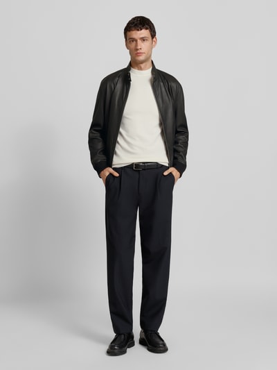 BOSS Regular Fit Jacke aus echtem Lammleder Modell 'MOINER'
Black 1