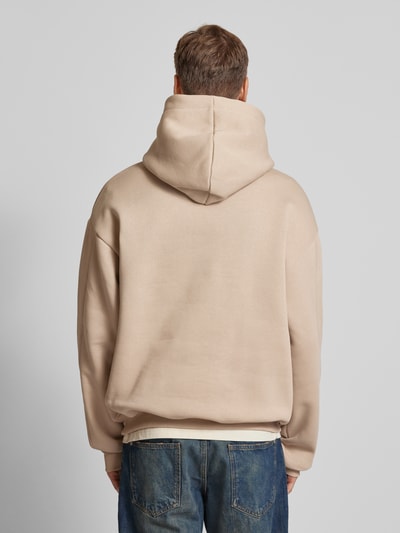 Multiply Apparel Oversized Hoodie mit Label-Print Beige 5