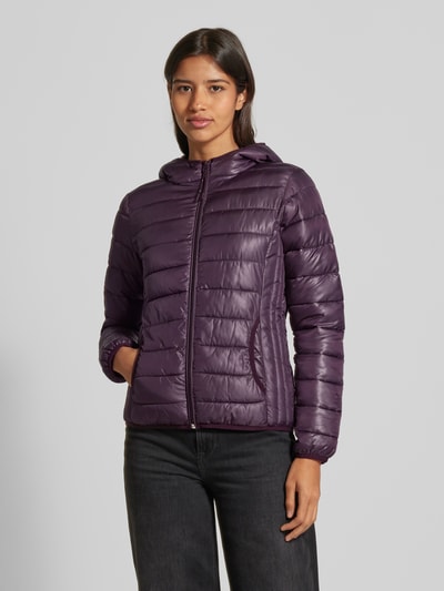 QS Regular Fit Steppjacke mit Eingrifftaschen Purple 4