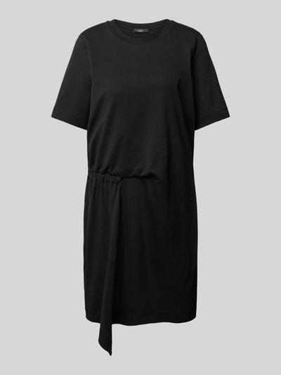 Weekend Max Mara Knielanges T-Shirt-Kleid mit Rundhalsausschnitt Modell 'MANCHE' Black 2