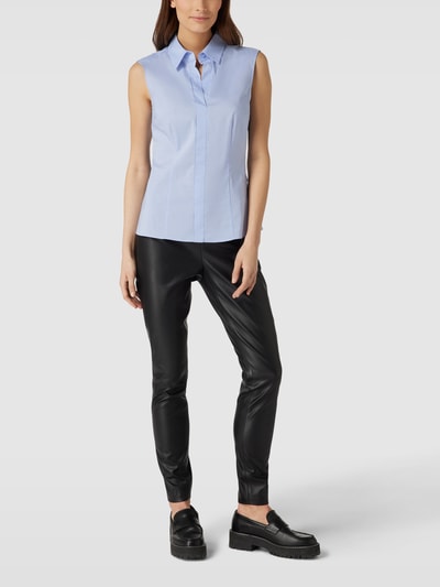 BOSS Bluse mit Umlegekragen Modell 'Bashiva' Bleu 1
