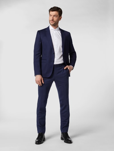 Hiltl Regular fit chino met stretch, model 'Pilo' Donkerblauw - 1