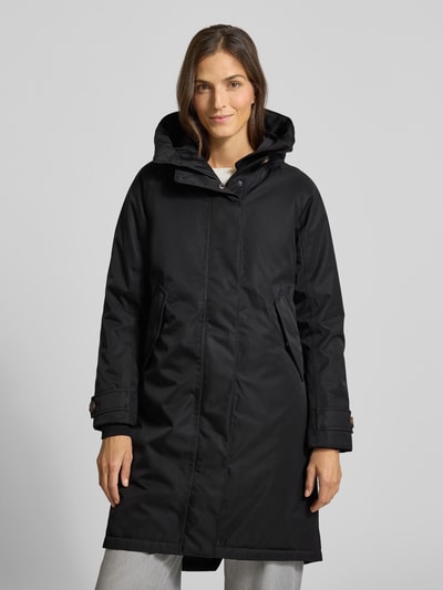 Didriksons Parka met capuchon, model 'LUNA' Zwart - 4