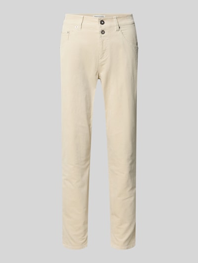 Marc O'Polo Spodnie z drobnego sztruksu o kroju boyfriend fit z mieszanki bawełny Złamany biały 2