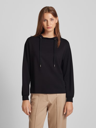 Monari Sweatshirt mit Tunnelzug Black 4