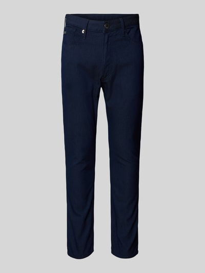 Emporio Armani Slim Fit Stoffhose aus Baumwoll-Mix im 5-Pocket-Design Jeansblau 2