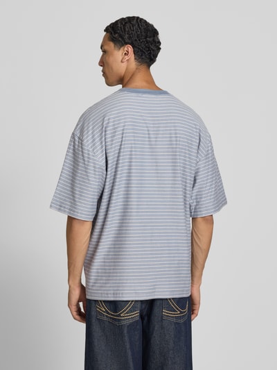 Carhartt Work In Progress T-Shirt mit Logo-Stitching Modell 'Dupree' Rauchblau 5