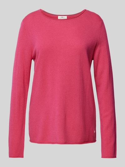 Fynch-Hatton Pullover aus Woll-Mix mit Label-Detail Pink 2