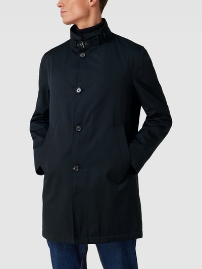 JOOP! COLLECTION Lange jas met opstaande kraag, model 'Felio' Donkerblauw - 4