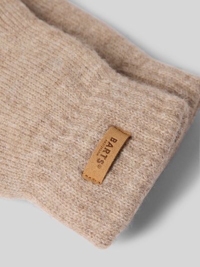 Barts Handschuhe mit Label-Patch Modell 'Witzia' Hellbraun 2