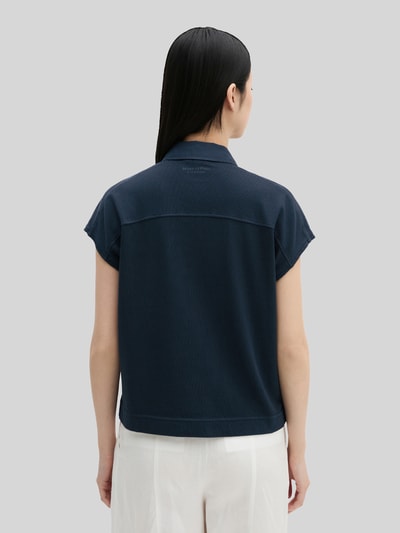 Marc O'Polo Loose Fit Poloshirt aus reiner Baumwolle Marine 5