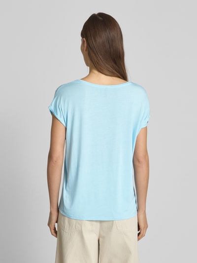 Vero Moda Relaxed Fit T-Shirt mit fixiertem Umschlag Modell 'MAVA' Hellblau 5