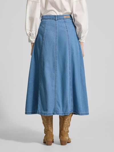 b.young Jeansrock mit durchgehender Knopfleiste Jeansblau 5