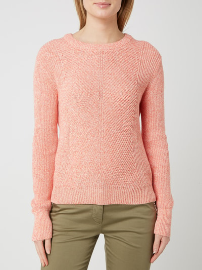 OPUS Pullover van mouliné, model 'Puxel' Oranje - 4