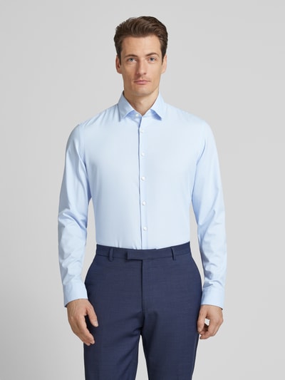 Jake*s Slim Fit Business-Hemd mit Kentkragen Bleu 4