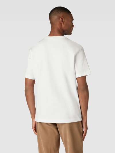 Lacoste T-Shirt mit Label-Print Offwhite 5