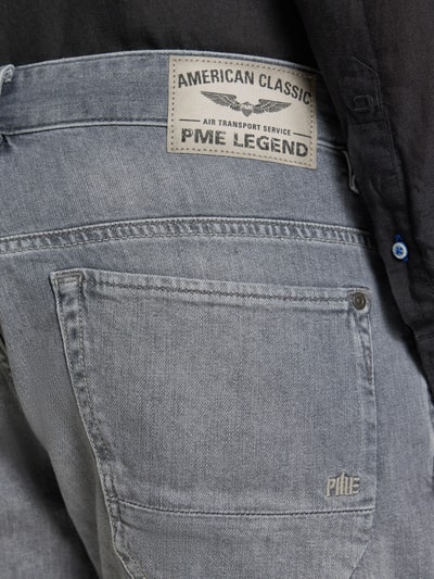 PME Legend Regular Fit Jeansshorts im 5-Pocket-Design Mittelgrau 3