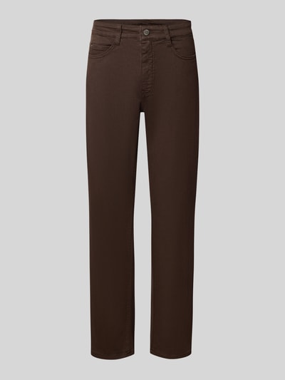 MAC Straight Fit Jeans aus Baumwoll-Mix Modell 'Dream' Dunkelbraun 1