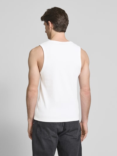 HUGO Tanktop in Ripp-Optik Modell 'Dapota' Weiss 5