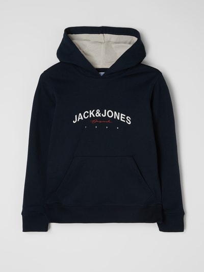 Jack & Jones Hoodie mit Logo-Print Modell 'Friday'  Marineblau 1