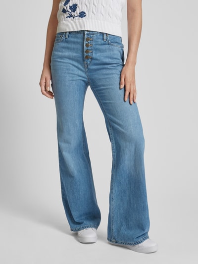 Lauren Ralph Lauren Flared Cut Jeans mit Knopfleiste Jeansblau 4