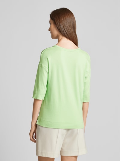 Marc Cain T-shirt met siernaad Neon groen - 5