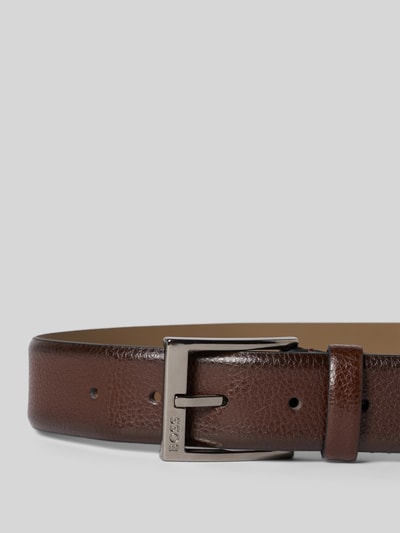 BOSS Gürtel aus echtem Rindsleder Modell 'ELLOY' Dunkelbraun 2