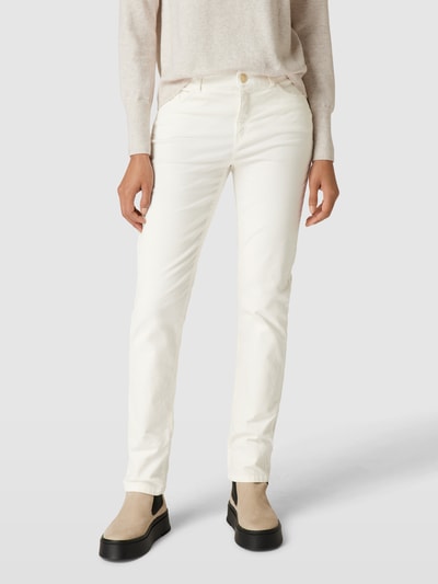 Christian Berg Woman Stoffen broek met 5-pocketmodel Offwhite - 4