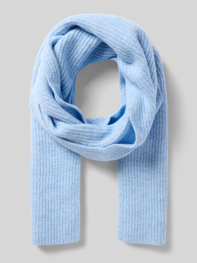 Christian Berg Woman Grof gebreide sjaal in rechthoekig model Lichtblauw - 1