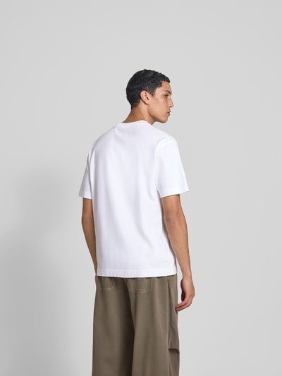 Closed T-Shirt mit geripptem Rundhalsausschnitt Weiss 5