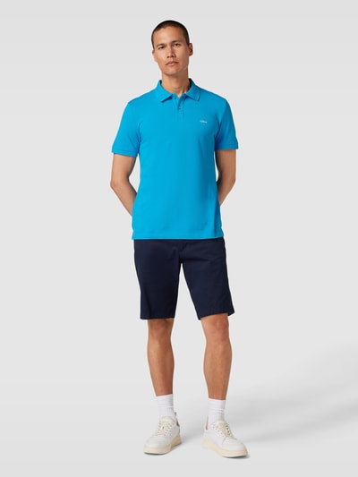 s.Oliver RED LABEL Poloshirt mit Label-Stitching Aqua 1