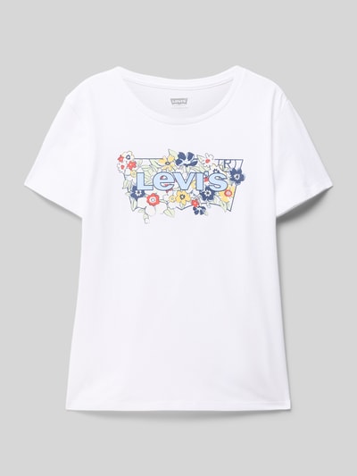 Levi’s® Kids T-Shirt mit Label-Print Weiss 1