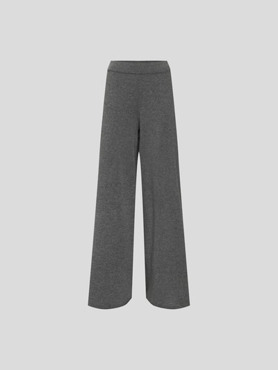 Roberto Collina Wide Leg Hose aus Merinowolle Rauchblau 2