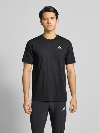 adidas Training T-shirt met logo en ronde hals Zwart - 4