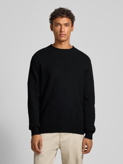 ANNARR Pullover van merinowol, model 'RAGI' Zwart - 4