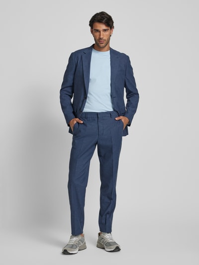 Matinique Slim fit pantalon met achterzakken, model 'las' Marineblauw - 1