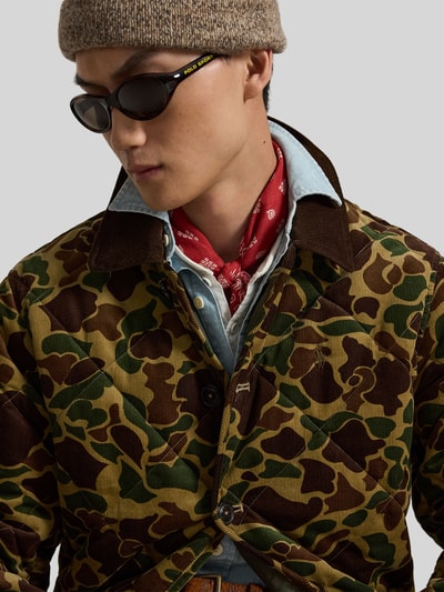Polo Ralph Lauren Regular Fit Bomberjacke aus reiner Baumwolle Gruen 3
