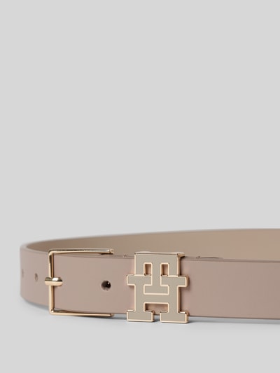 Tommy Hilfiger Riem van leer met labeldetail, model 'MONOGRAM' Ecru - 2