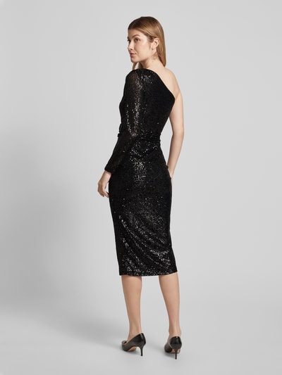 SISTAGLAM Cocktailkleid mit One-Shoulder-Träger Black 5