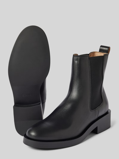 BOSS Chelsea boots met elastische inzetten, model 'Iryna' Zwart - 4