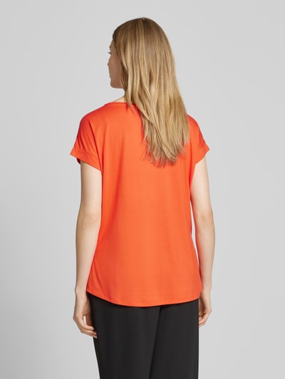 Christian Berg Woman Regular fit blouseshirt met kapmouwen Donkeroranje - 5