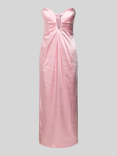 Bardot Abendkleid mit tiefem V-Ausschnitt Modell 'CLEA' Rose 2