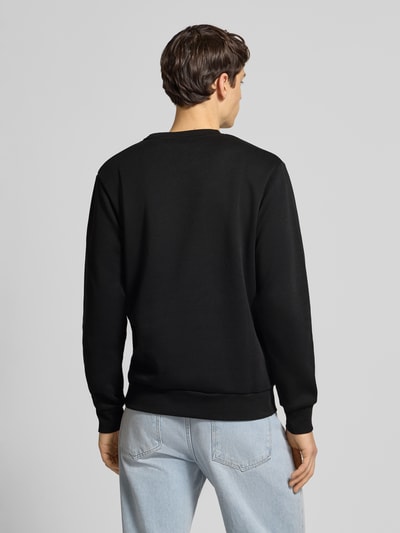 Jack & Jones Sweatshirt met labelprint, model 'MAKOTO' Zwart - 5