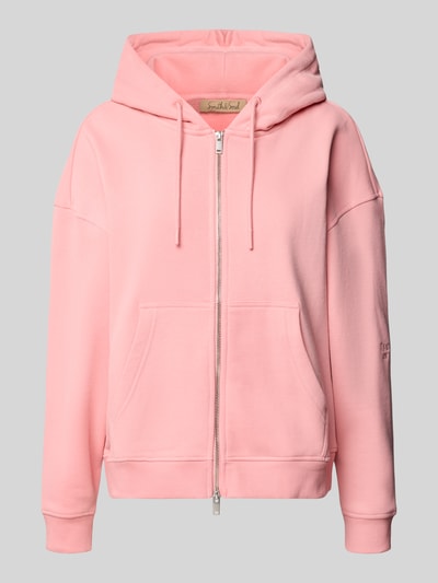 Smith and Soul Oversized Sweatjacke mit Kapuze Pink 2