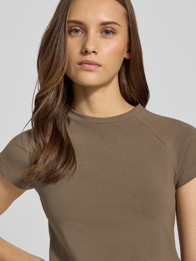 Noisy May T-Shirt mit Raglanärmeln Modell 'KATINKA' Camel 3